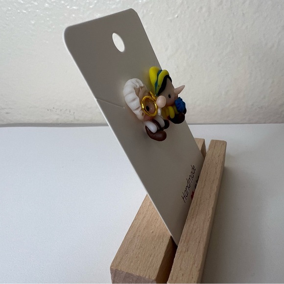 pinocchio and geppetto Clay Earrings - Picture 4 of 6